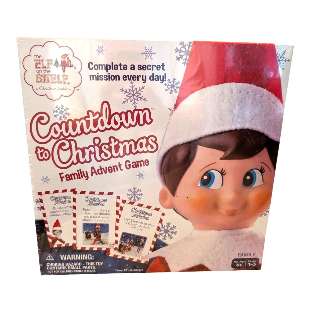 Elf on the Shelf Countdown to Christmas Family Advent Game Brand New Sealed